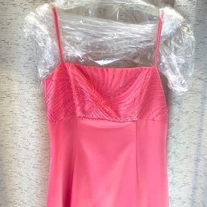 Floor length dress with intricate bead work. Never  wore it!My loss your gain!